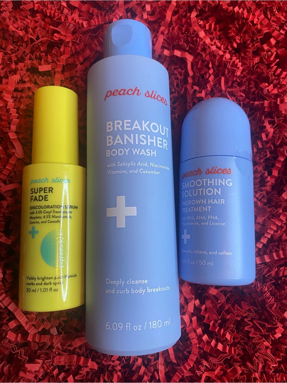 Peach Slices Breakout Banisher Body Wash - Light Blue